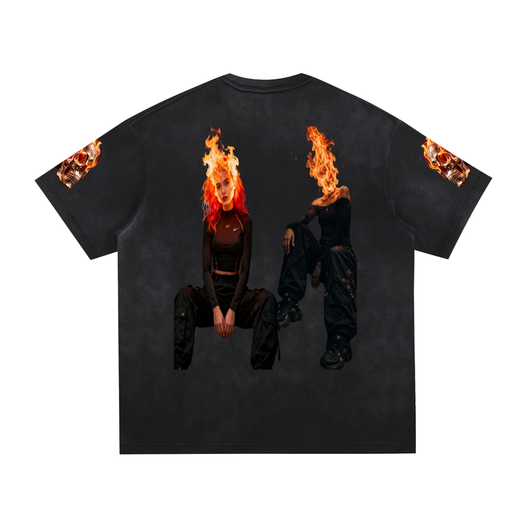 Vintage Washed Hand-Frayed T-Shirt