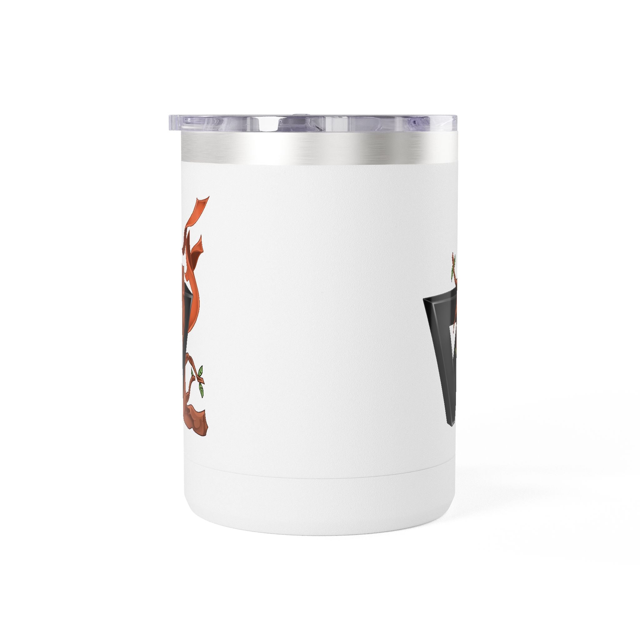 15oz Coffee Tumbler Mug with Rooster Illustration — Insulated Travel Cup