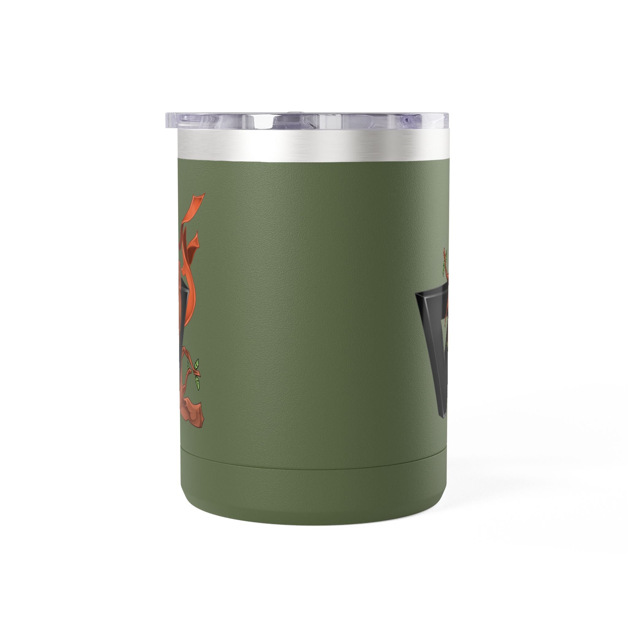 15oz Coffee Tumbler Mug with Rooster Illustration — Insulated Travel Cup