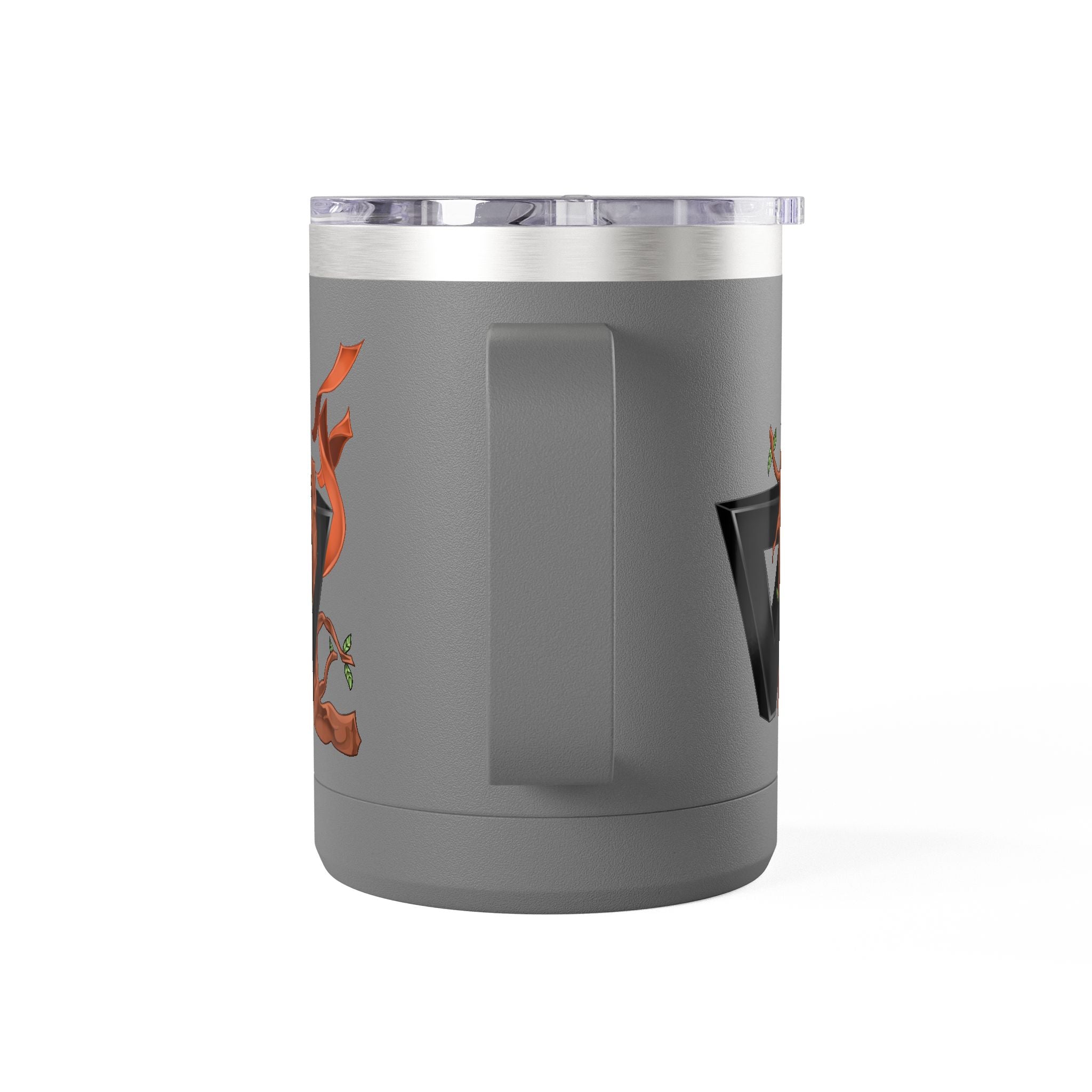 15oz Coffee Tumbler Mug with Rooster Illustration — Insulated Travel Cup