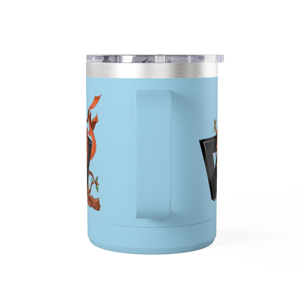 15oz Coffee Tumbler Mug with Rooster Illustration — Insulated Travel Cup