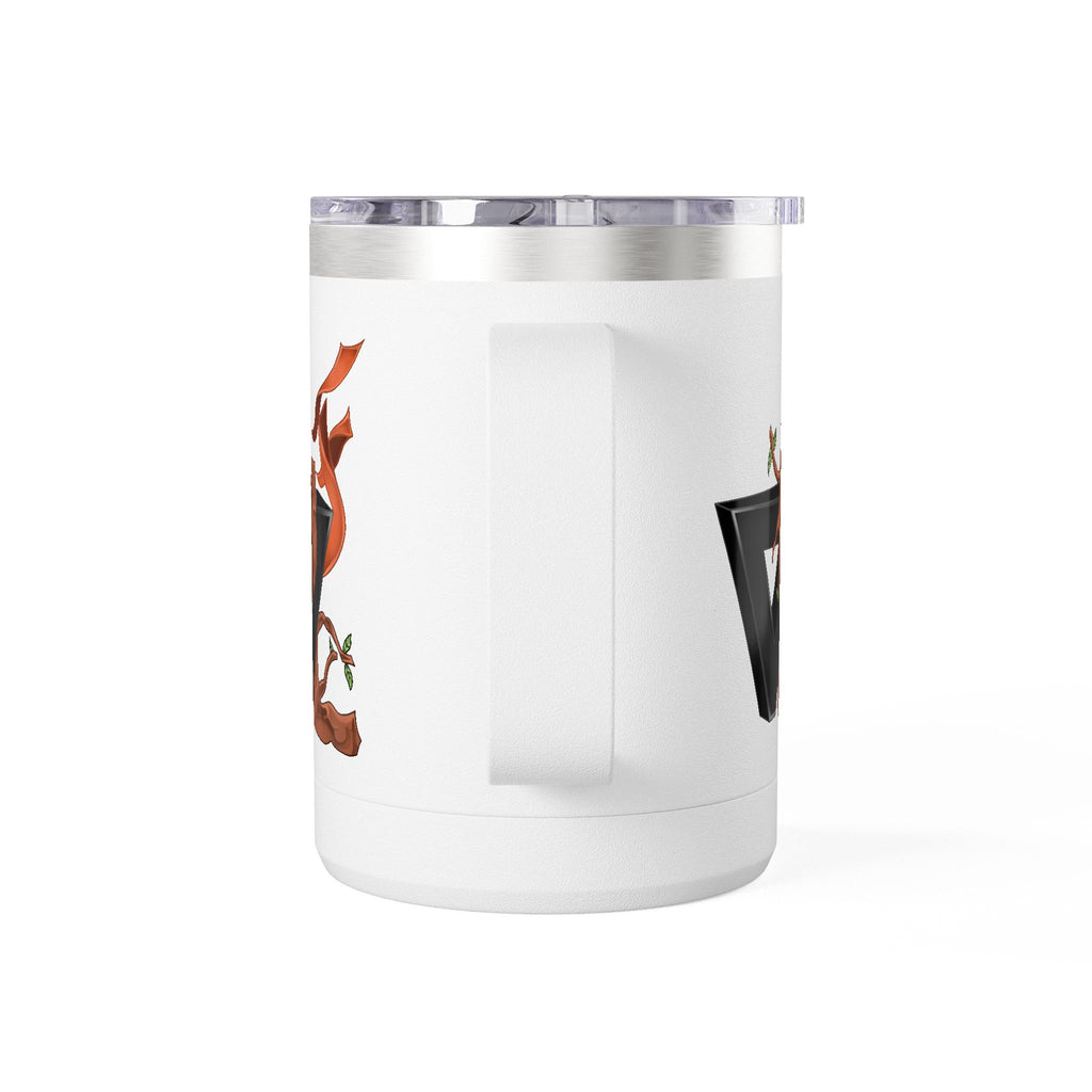 15oz Coffee Tumbler Mug with Rooster Illustration — Insulated Travel Cup