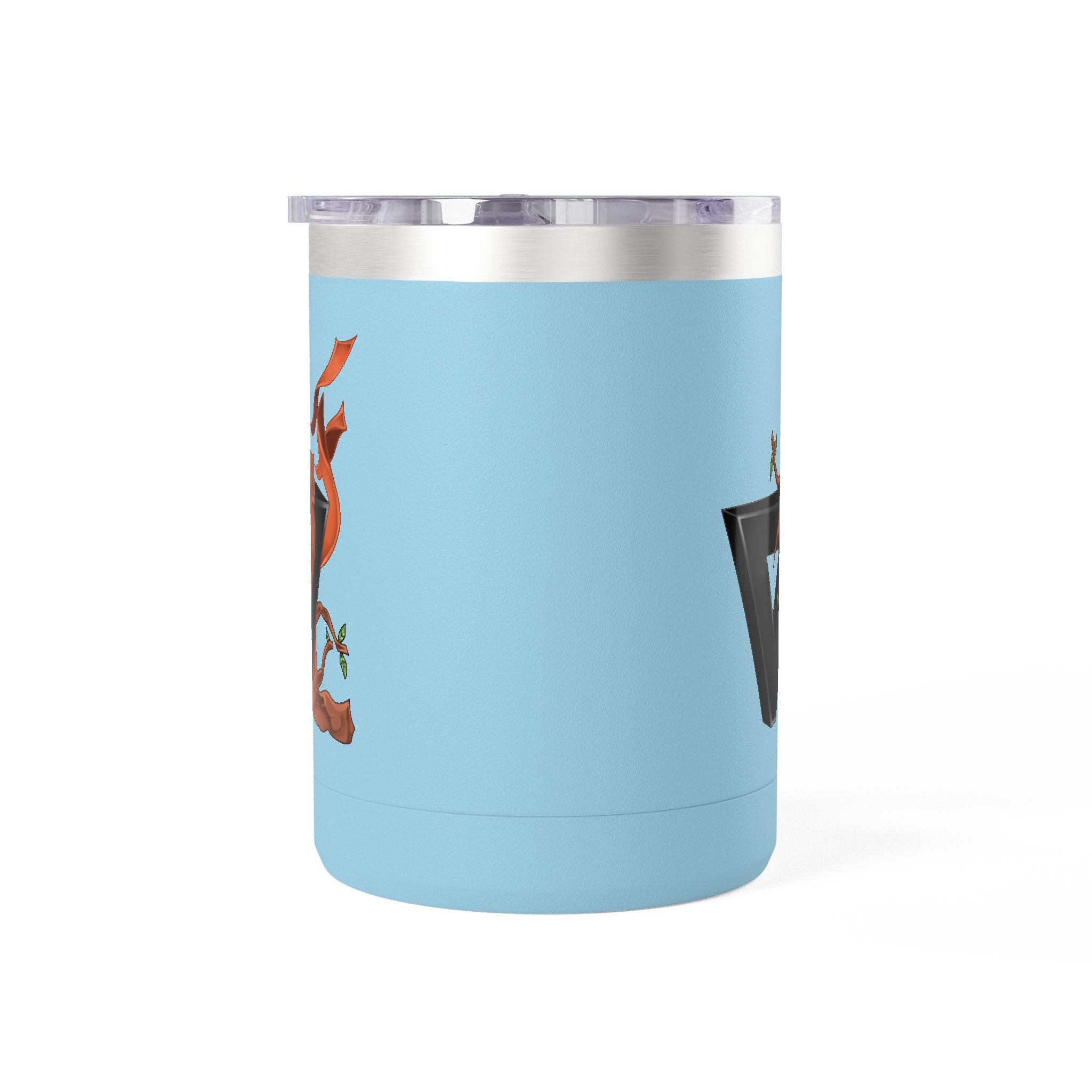 15oz Coffee Tumbler Mug with Rooster Illustration — Insulated Travel Cup