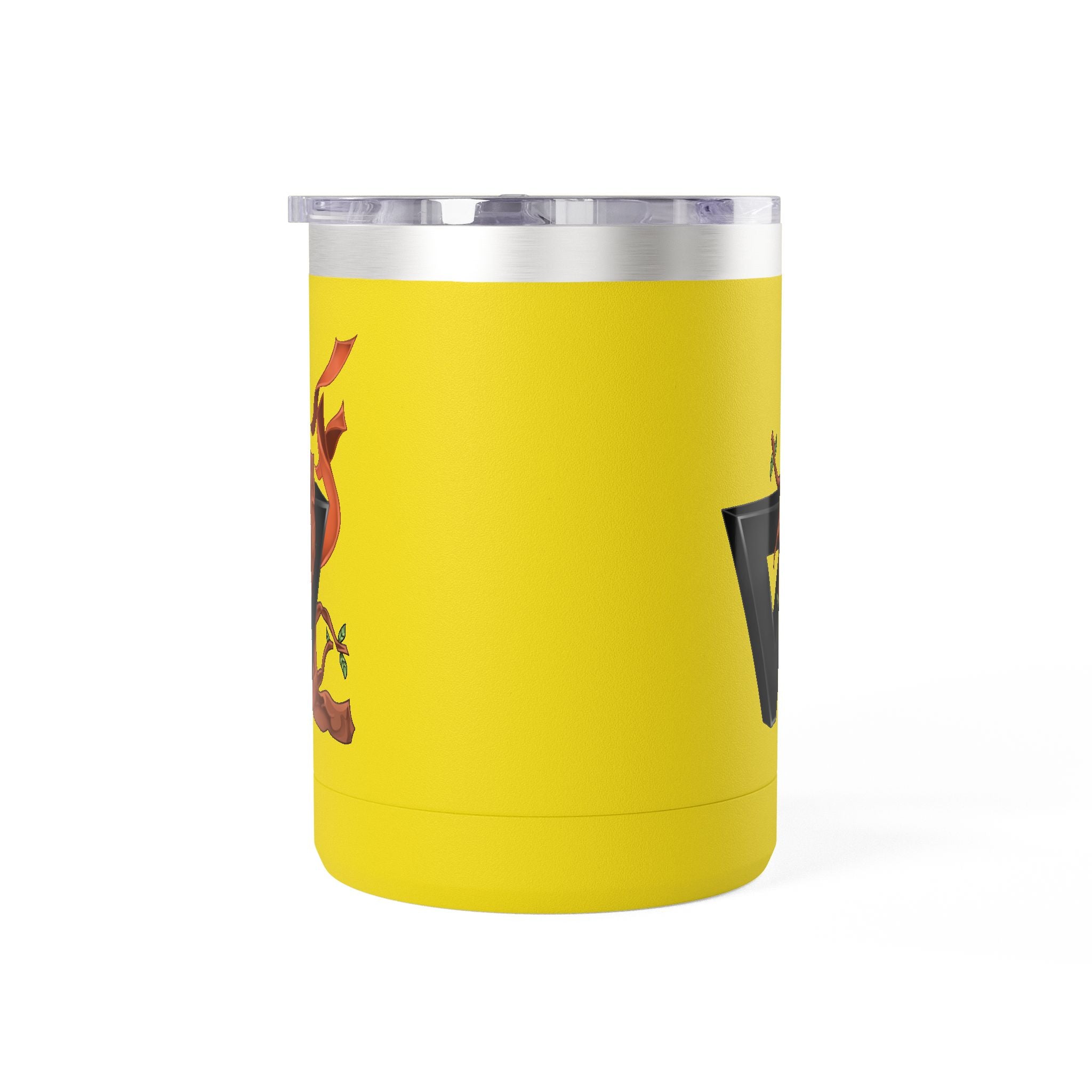 15oz Coffee Tumbler Mug with Rooster Illustration — Insulated Travel Cup