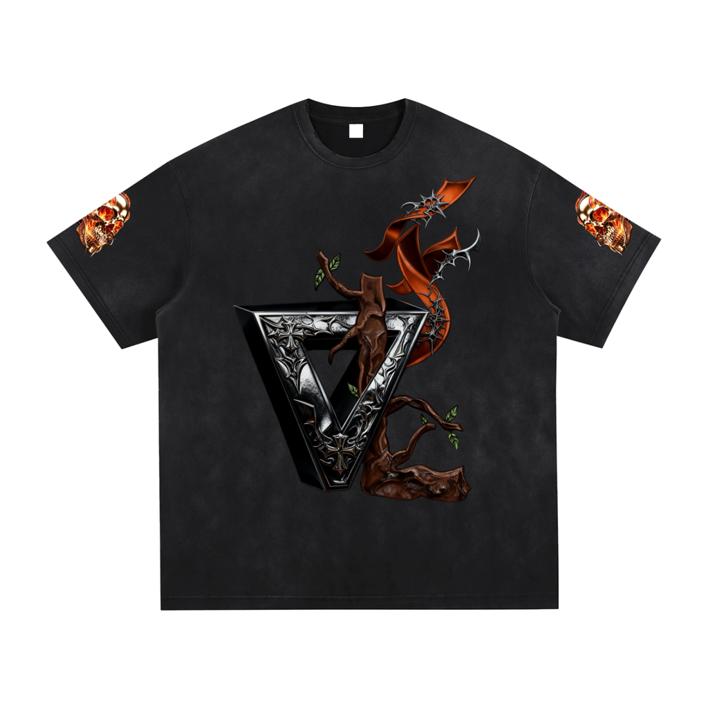 Vintage Washed Hand-Frayed T-Shirt