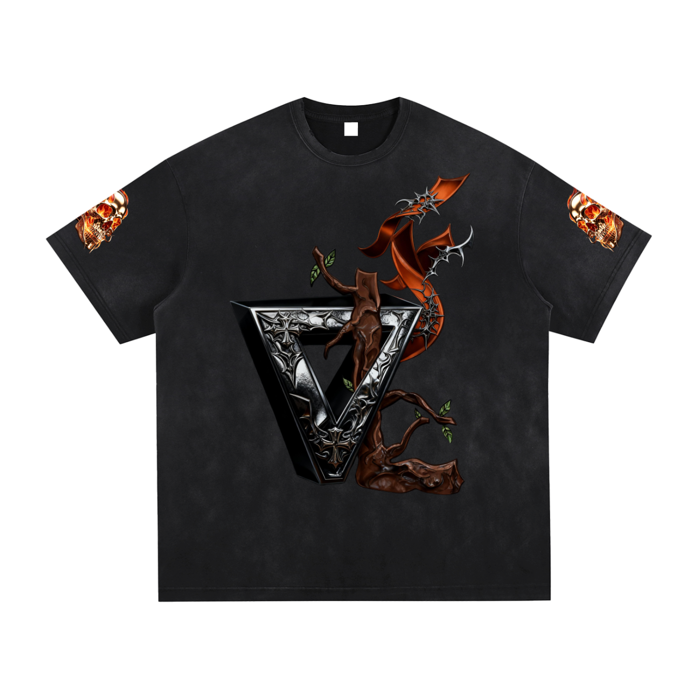 Vintage Washed Hand-Frayed T-Shirt